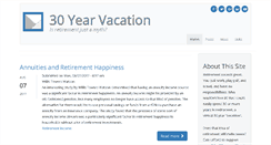 Desktop Screenshot of 30yearvacation.com